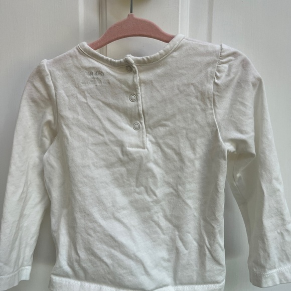 Little Me 24M White Long Sleeve Shirt - Picture 3 of 4